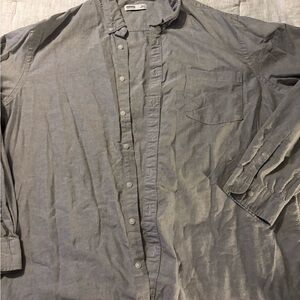 Sonoma Men's Casual Gray Button-Down Shirt